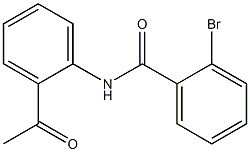 N-(2-acetylphenyl)-2-bromobenzamide Struktur