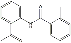 N-(2-acetylphenyl)-2-methylbenzamide Structure