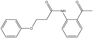 N-(2-acetylphenyl)-3-phenoxypropanamide Structure