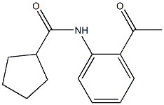N-(2-acetylphenyl)cyclopentanecarboxamide Structure