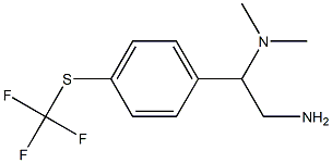 N-(2-amino-1-{4-[(trifluoromethyl)thio]phenyl}ethyl)-N,N-dimethylamine Structure