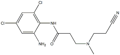 N-(2-amino-4,6-dichlorophenyl)-3-[(2-cyanoethyl)(methyl)amino]propanamide Structure