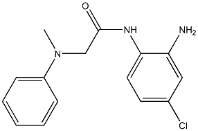 N-(2-amino-4-chlorophenyl)-2-[methyl(phenyl)amino]acetamide Structure