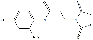 N-(2-amino-4-chlorophenyl)-3-(2,4-dioxo-1,3-thiazolidin-3-yl)propanamide 结构式