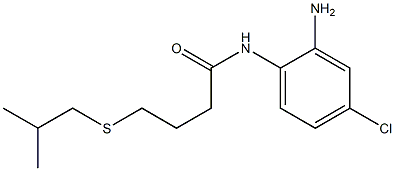 N-(2-amino-4-chlorophenyl)-4-[(2-methylpropyl)sulfanyl]butanamide