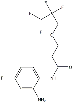 N-(2-amino-4-fluorophenyl)-3-(2,2,3,3-tetrafluoropropoxy)propanamide Structure
