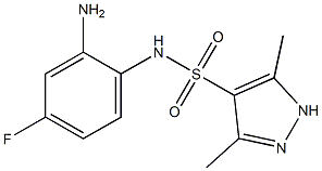 N-(2-amino-4-fluorophenyl)-3,5-dimethyl-1H-pyrazole-4-sulfonamide