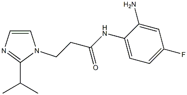 N-(2-amino-4-fluorophenyl)-3-[2-(propan-2-yl)-1H-imidazol-1-yl]propanamide|