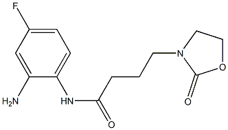 N-(2-amino-4-fluorophenyl)-4-(2-oxo-1,3-oxazolidin-3-yl)butanamide