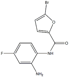 N-(2-amino-4-fluorophenyl)-5-bromo-2-furamide Struktur
