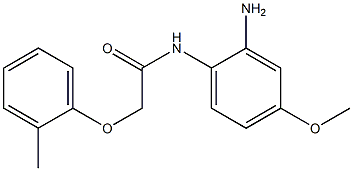 N-(2-amino-4-methoxyphenyl)-2-(2-methylphenoxy)acetamide Struktur