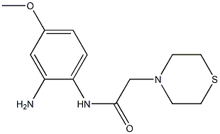 N-(2-amino-4-methoxyphenyl)-2-(thiomorpholin-4-yl)acetamide Structure