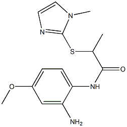 N-(2-amino-4-methoxyphenyl)-2-[(1-methyl-1H-imidazol-2-yl)sulfanyl]propanamide