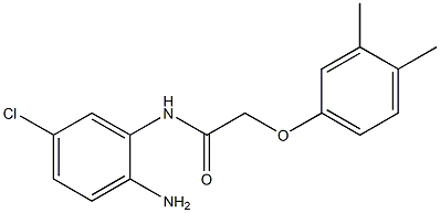 N-(2-amino-5-chlorophenyl)-2-(3,4-dimethylphenoxy)acetamide Struktur