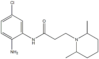 N-(2-amino-5-chlorophenyl)-3-(2,6-dimethylpiperidin-1-yl)propanamide Struktur