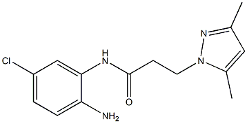N-(2-amino-5-chlorophenyl)-3-(3,5-dimethyl-1H-pyrazol-1-yl)propanamide