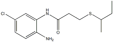 N-(2-amino-5-chlorophenyl)-3-(butan-2-ylsulfanyl)propanamide Structure
