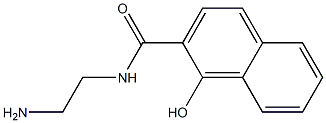 N-(2-aminoethyl)-1-hydroxy-2-naphthamide 化学構造式
