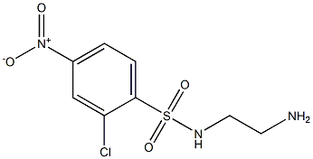 N-(2-aminoethyl)-2-chloro-4-nitrobenzene-1-sulfonamide 结构式
