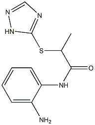 N-(2-aminophenyl)-2-(1H-1,2,4-triazol-5-ylsulfanyl)propanamide