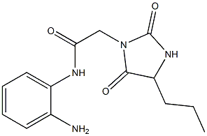 N-(2-aminophenyl)-2-(2,5-dioxo-4-propylimidazolidin-1-yl)acetamide Structure