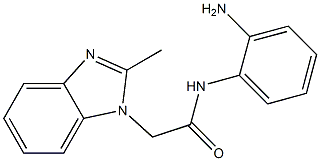 N-(2-aminophenyl)-2-(2-methyl-1H-1,3-benzodiazol-1-yl)acetamide Struktur