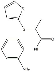 N-(2-aminophenyl)-2-(thiophen-2-ylsulfanyl)propanamide