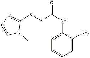 N-(2-aminophenyl)-2-[(1-methyl-1H-imidazol-2-yl)sulfanyl]acetamide Struktur