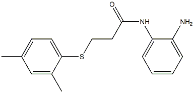 N-(2-aminophenyl)-3-[(2,4-dimethylphenyl)sulfanyl]propanamide|