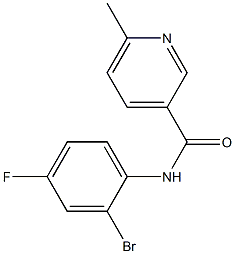  N-(2-bromo-4-fluorophenyl)-6-methylpyridine-3-carboxamide