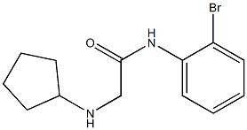 N-(2-bromophenyl)-2-(cyclopentylamino)acetamide Struktur