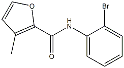 N-(2-bromophenyl)-3-methyl-2-furamide Struktur