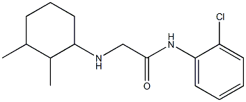 N-(2-chlorophenyl)-2-[(2,3-dimethylcyclohexyl)amino]acetamide Structure