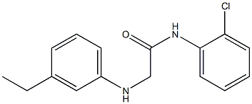 N-(2-chlorophenyl)-2-[(3-ethylphenyl)amino]acetamide Structure