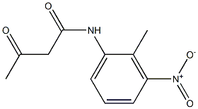 N-(2-methyl-3-nitrophenyl)-3-oxobutanamide Struktur