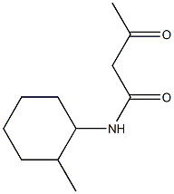 N-(2-methylcyclohexyl)-3-oxobutanamide Structure