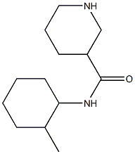 N-(2-methylcyclohexyl)piperidine-3-carboxamide 结构式