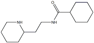 N-(2-piperidin-2-ylethyl)cyclohexanecarboxamide,,结构式