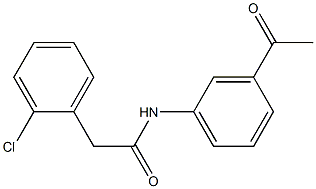 N-(3-acetylphenyl)-2-(2-chlorophenyl)acetamide Structure