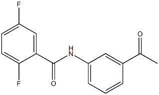 N-(3-acetylphenyl)-2,5-difluorobenzamide 化学構造式