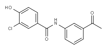 N-(3-acetylphenyl)-3-chloro-4-hydroxybenzamide Structure