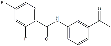 N-(3-acetylphenyl)-4-bromo-2-fluorobenzamide Struktur