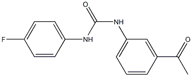 N-(3-acetylphenyl)-N'-(4-fluorophenyl)urea Structure