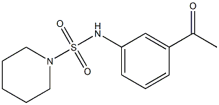 N-(3-acetylphenyl)piperidine-1-sulfonamide Structure