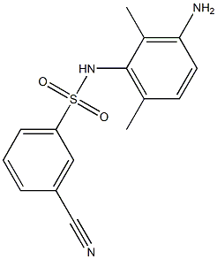 N-(3-amino-2,6-dimethylphenyl)-3-cyanobenzene-1-sulfonamide