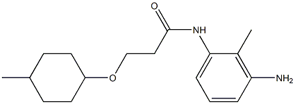 N-(3-amino-2-methylphenyl)-3-[(4-methylcyclohexyl)oxy]propanamide