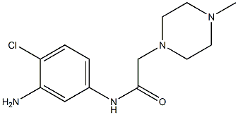 N-(3-amino-4-chlorophenyl)-2-(4-methylpiperazin-1-yl)acetamide Structure