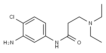 N-(3-amino-4-chlorophenyl)-3-(diethylamino)propanamide Structure