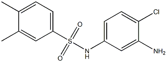 N-(3-amino-4-chlorophenyl)-3,4-dimethylbenzene-1-sulfonamide 结构式