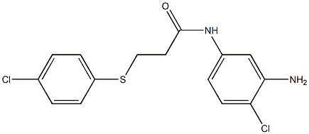 N-(3-amino-4-chlorophenyl)-3-[(4-chlorophenyl)sulfanyl]propanamide Structure